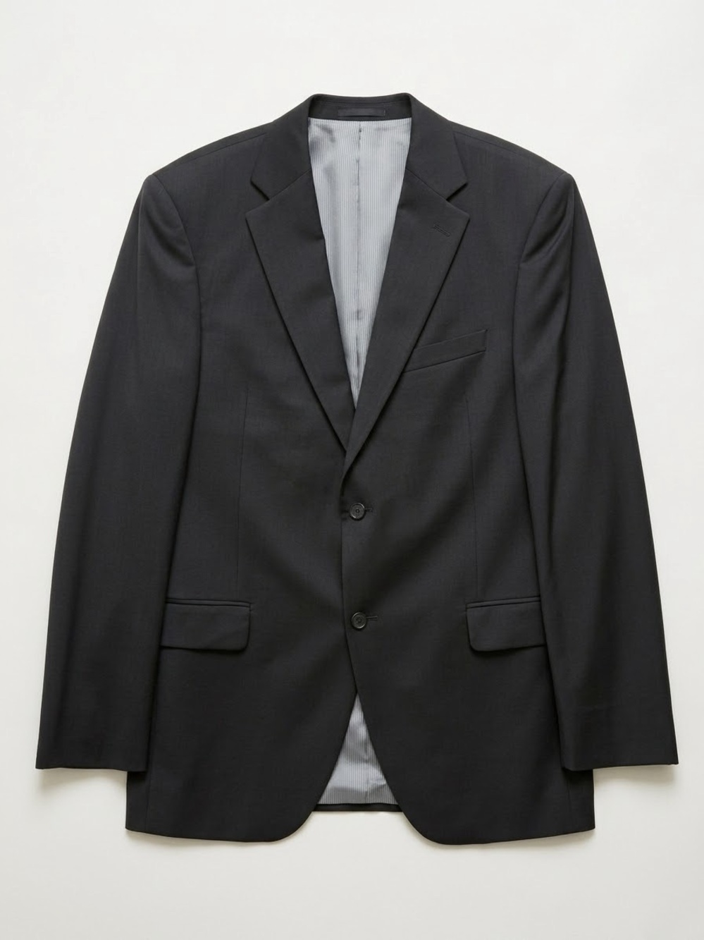 Jack Victor Lightweight Wool Blazer Size 40 Long Black Made in Canada
